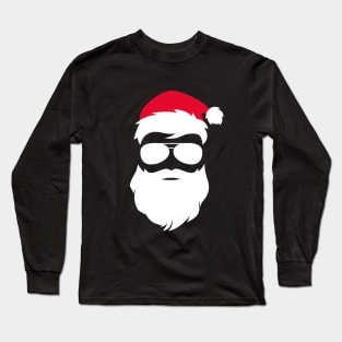 Funny Santa Claus with Sunglasses Christmas Long Sleeve T-Shirt